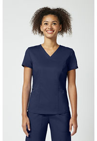 V-Neck Top - Navy