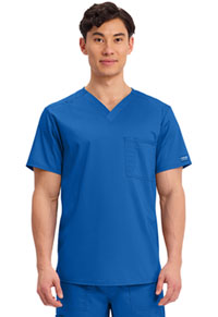 Unisex 1 Pocket Tuckable V-Neck Top - Royal