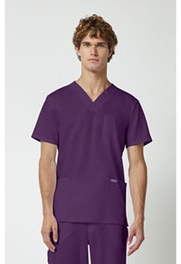 Men's V-Neck Top - Eggplant