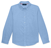 Juniors Long Sleeve Oxford Shirt - Light Blue