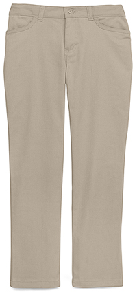 Girl's 4-Pocket Matchstick Pant - Khaki