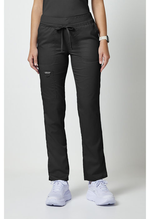 Mid Rise Tapered Leg Drawstring Pant