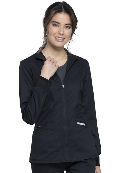 Buy Zip Front High-Low Jacket - Cherokee Workwear Online at Best price - NC