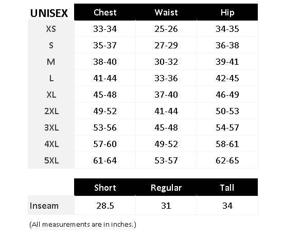 Unisex Natural Rise Tapered Leg Pant